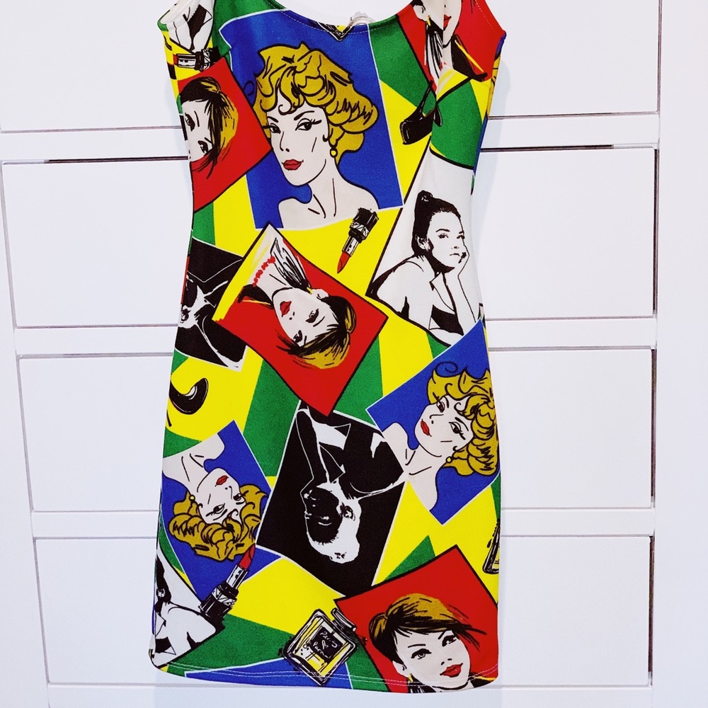 Canvas Girl Pop Mini Dress